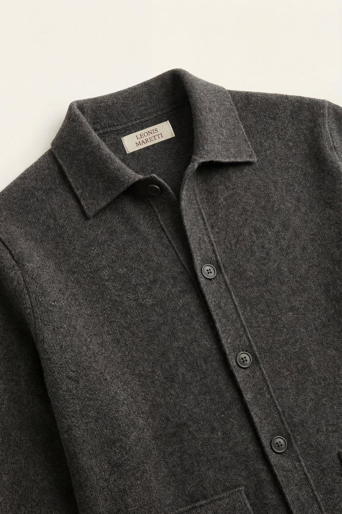 Lorenzo Cashmere Cardigan Dark Grey