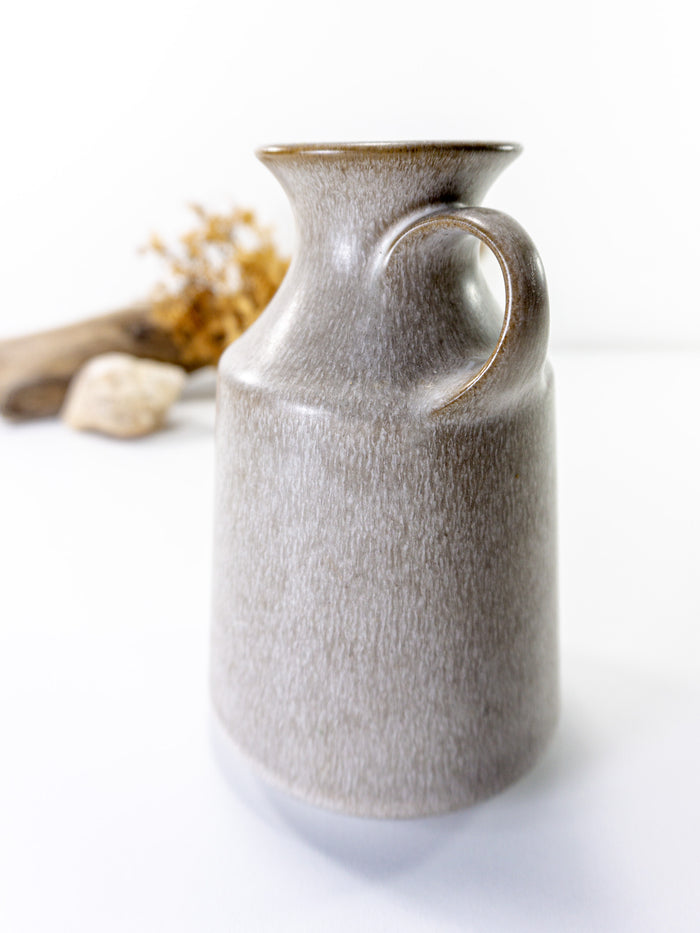 Lovely 1960s Westgerman pottery vase, form 1032/15, beige brown gray