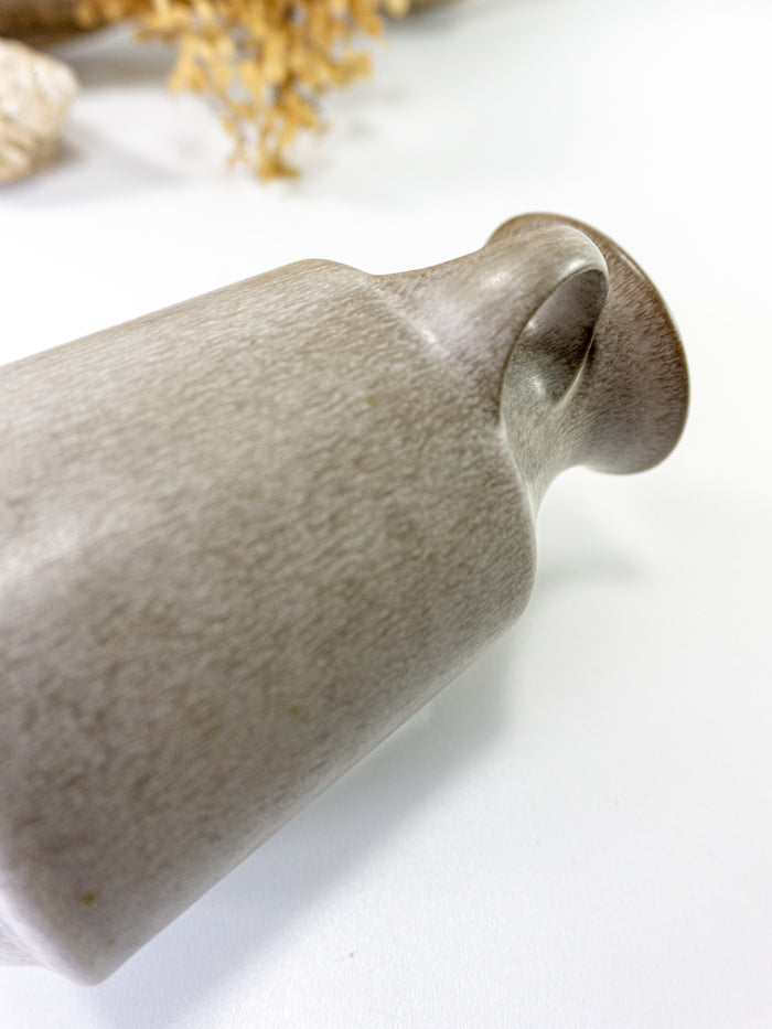 Lovely 1960s Westgerman pottery vase, form 1032/15, beige brown gray