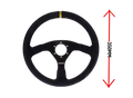 LTEC 3-Spoke Open Rally Steering Wheel – 350mm Flat (FIA Approved) - Sim Race Webshop B.V.
