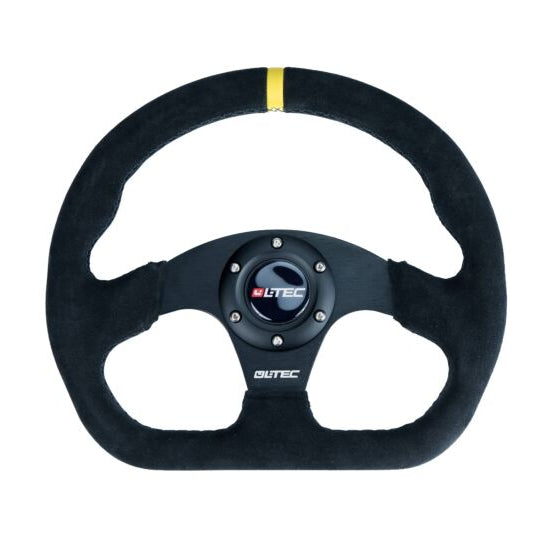 LTEC BAS ECO GT Steering Wheel Suede 320mm – Flat Bottom (0mm Dish) - Sim Race Webshop B.V.