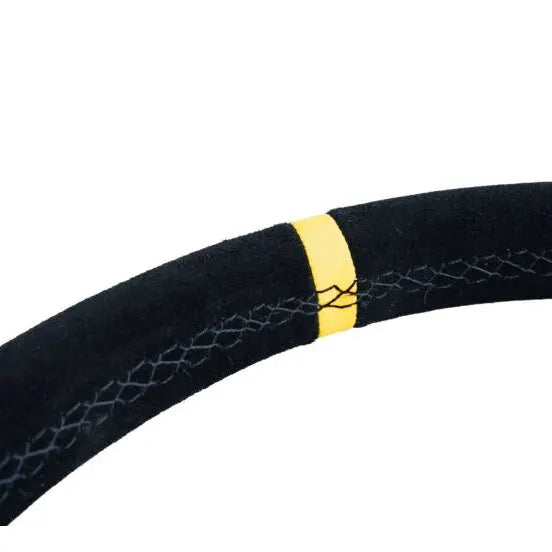 LTEC BAS ECO Steering Wheel Suede 330mm – Flat 3-Spoke Racing Wheel - Sim Race Webshop B.V.