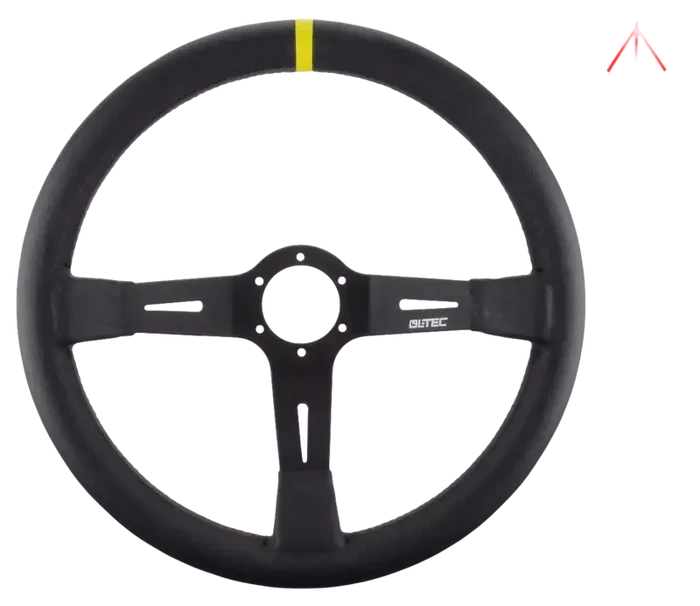 LTEC Closed Steering Wheel Leather 350mm – 90mm Dish (FIA Approved) - Sim Race Webshop B.V.
