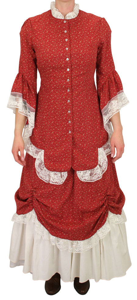 Lucille Walking Suit - Red Calico
