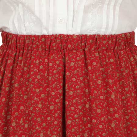 Lucille Walking Suit - Red Calico