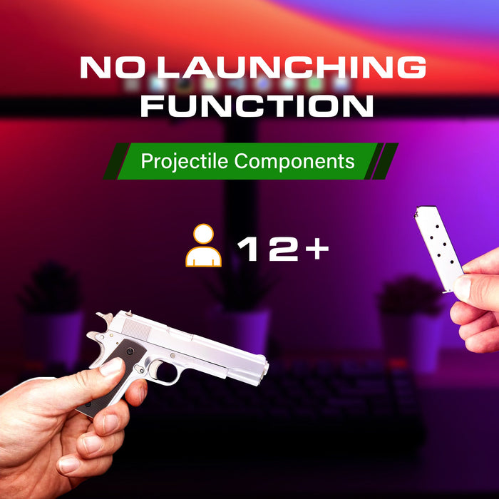 M1911 - Silver - Wolfhound Tactical Miniature Pistol Model