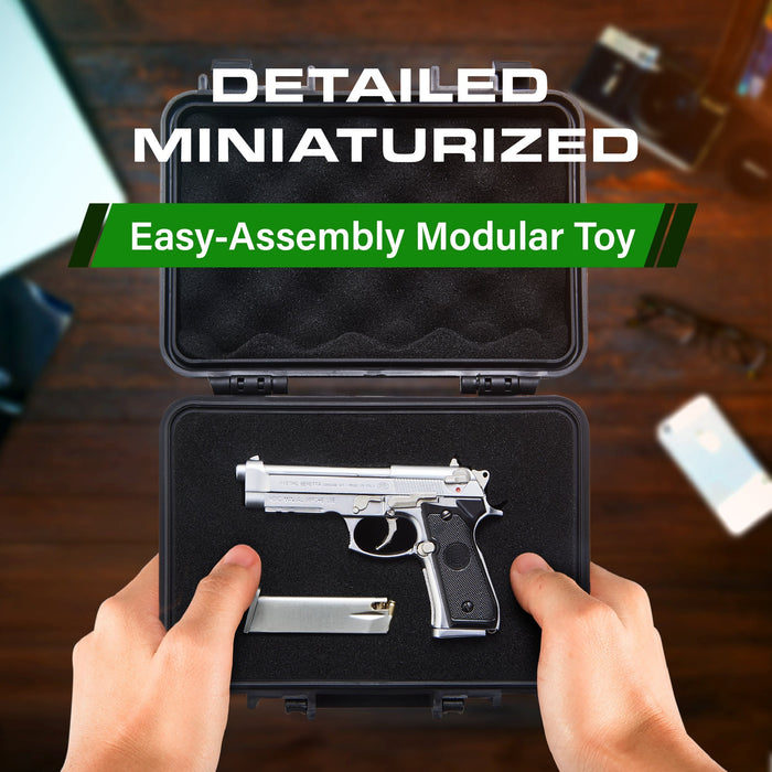 M92 Beretta - Silver - Wolfhound Tactical Miniature Pistol Model
