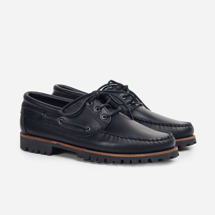MARBLEHEAD LUG BOAT SHOE - CICLONE BLACK