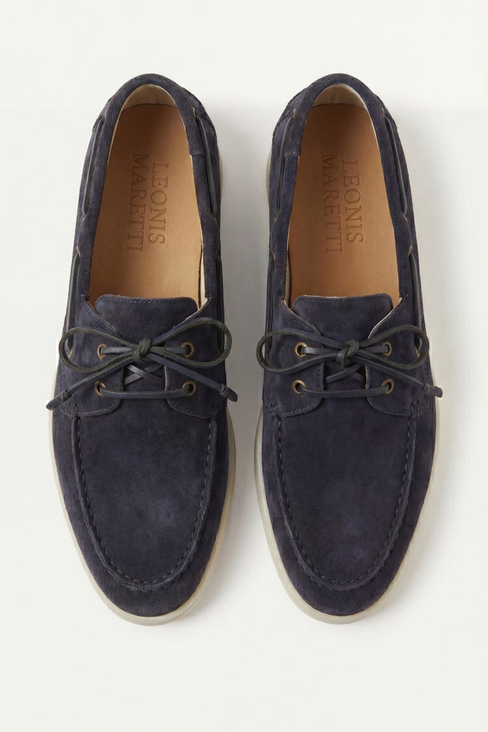 Marina Yacht Walk Suede Loafer Navy