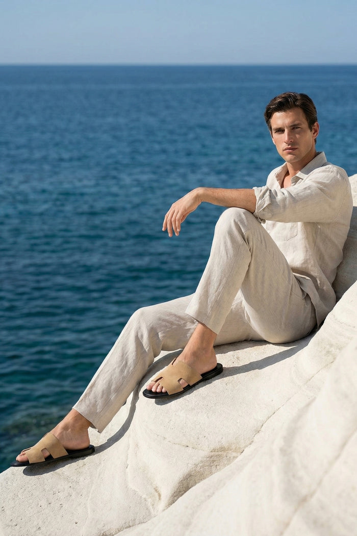Matera Suede Sandal Sand