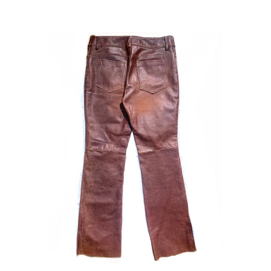 Men's Chocolate Brown Leather Pants – Premium Genuine Leather Trousers