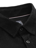 Men's Corduroy Black Shirt Regular Fit