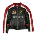 Mens Cowhide 90s Real Leather Motorcycle Jacket Leather Outlet