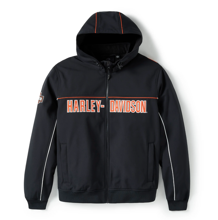 Men's Idyll Windproof Soft Shell Jacket - Harley Black