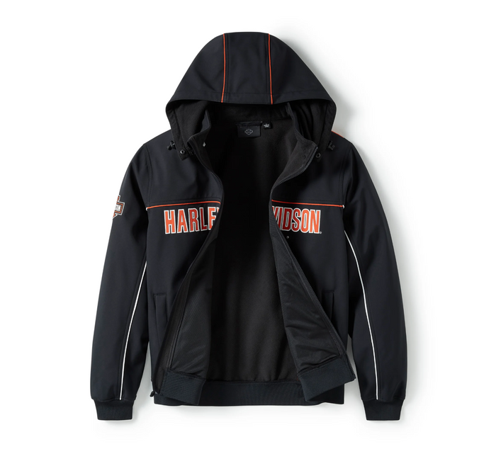 Men's Idyll Windproof Soft Shell Jacket - Harley Black