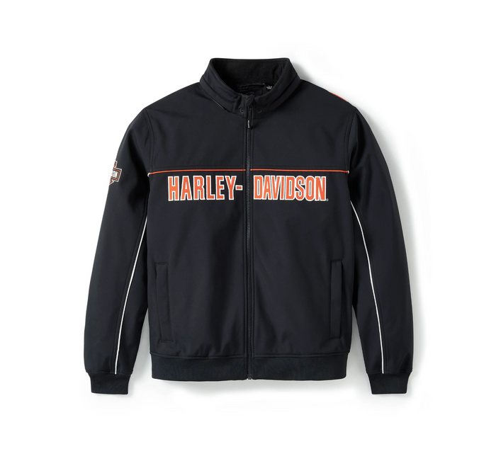 Men's Idyll Windproof Soft Shell Jacket - Harley Black