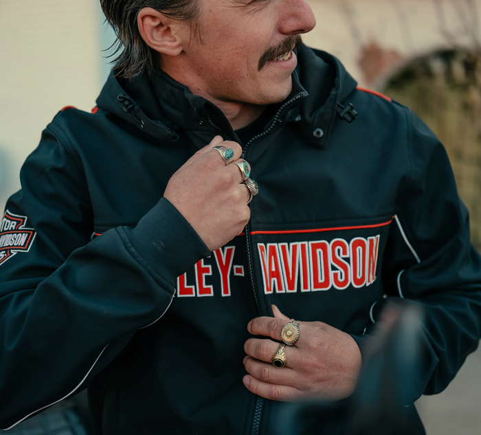 Men's Idyll Windproof Soft Shell Jacket - Harley Black