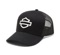 Men's Logo Colorblock Adjustable Trucker Cap - Harley Black