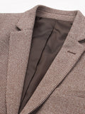 Men's Micro Houndstooth Wool-Texture Slim Fit Blazer