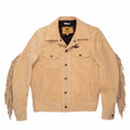 Mens Native American Western Brown Leather Jacket