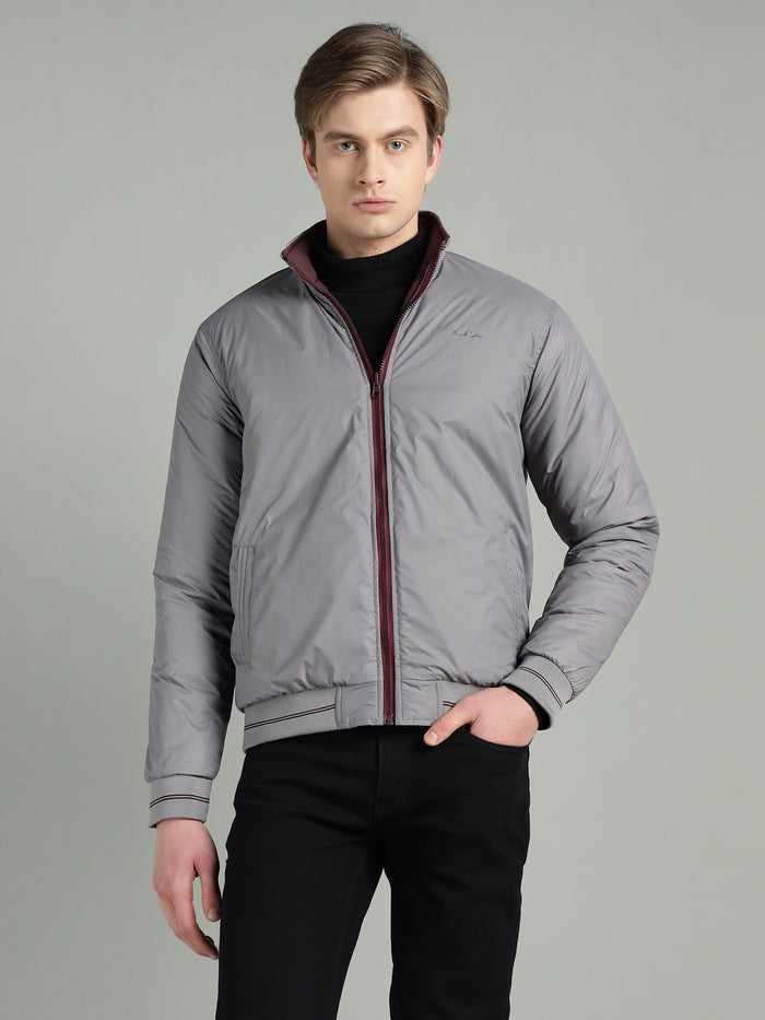 Men's Puffer Reversible Jacket With Zip Closer