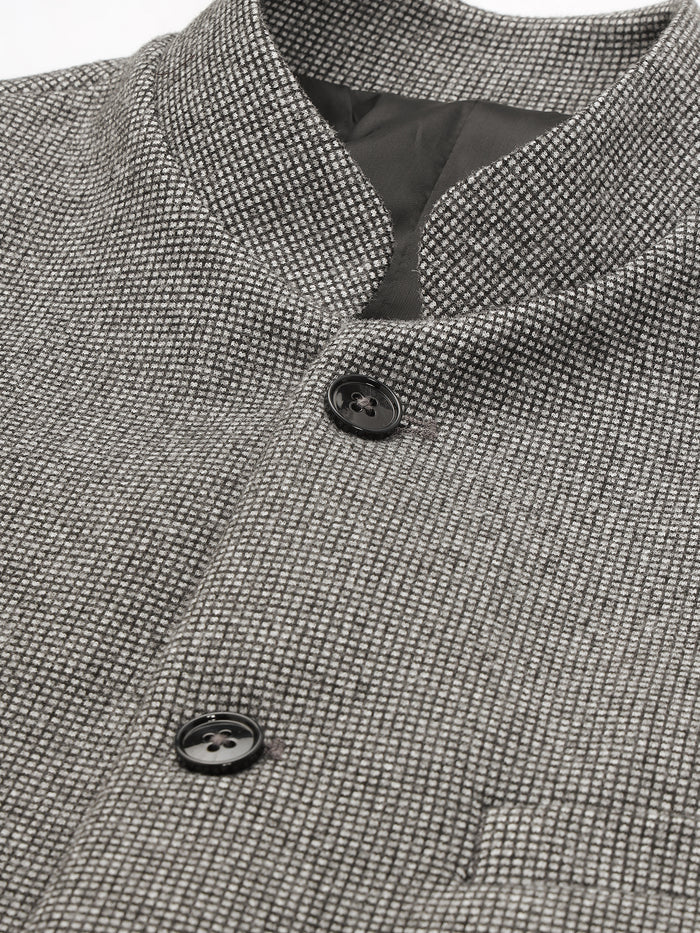 Men's Textured Nehru Jacket