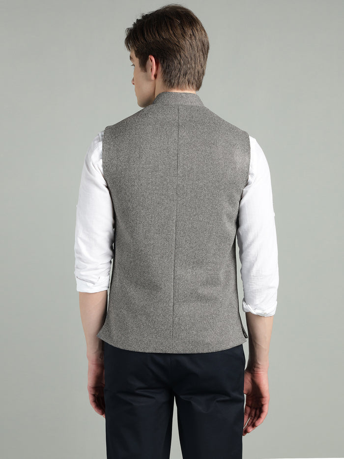 Men's Textured Nehru Jacket