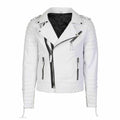Mens White Best Leather Motorcycle Jacket Leather Outlet