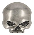 Men's Willie G Skull Logo Belt Buckle, Antique Nickel Finish