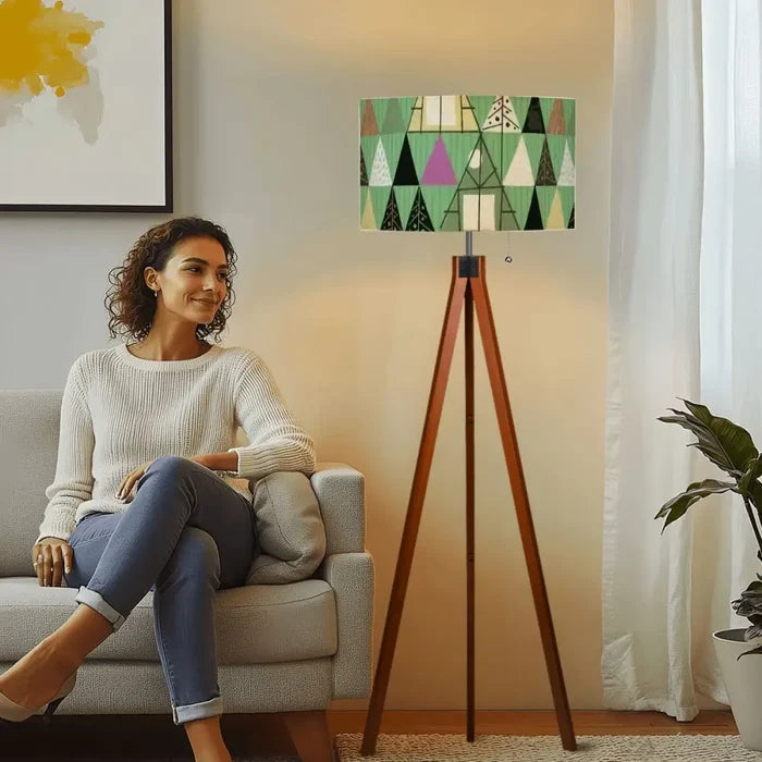 Mid-Century Modern Tripod Lamp – Retro Nordic Floor Light Smart LED Control - retro floor lamps
