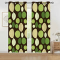 Midcentury Modern Blackout Curtains: 70s Retro Polka Dots Multi Sizes - 50’’x84’’x2pcs - retro curtains