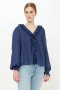 Mila Top- Hepburn Navy
