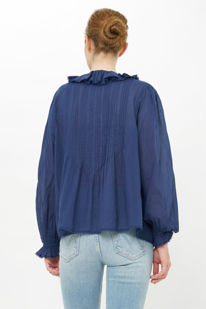 Mila Top- Hepburn Navy