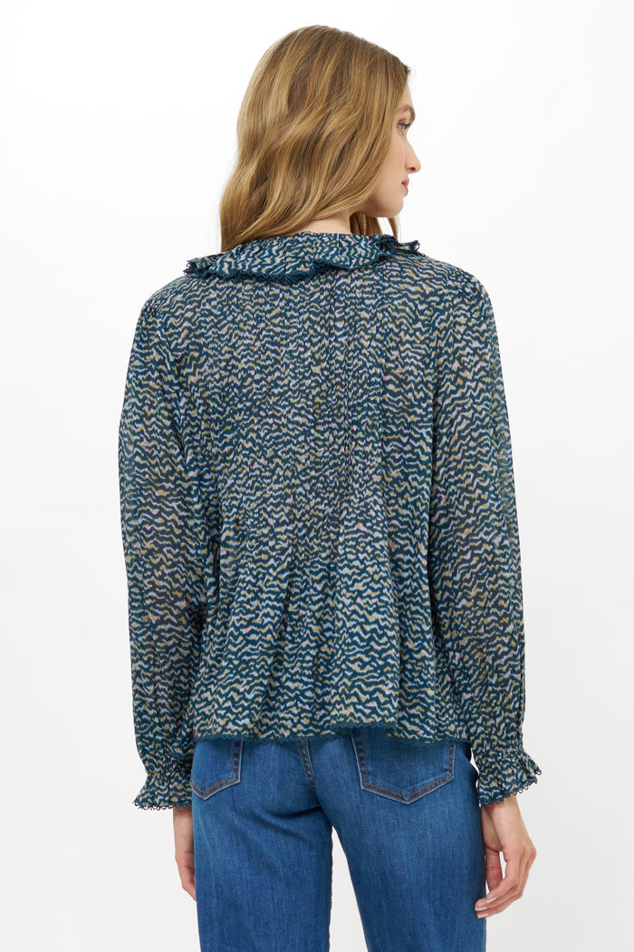 Mila Top- Jag Navy