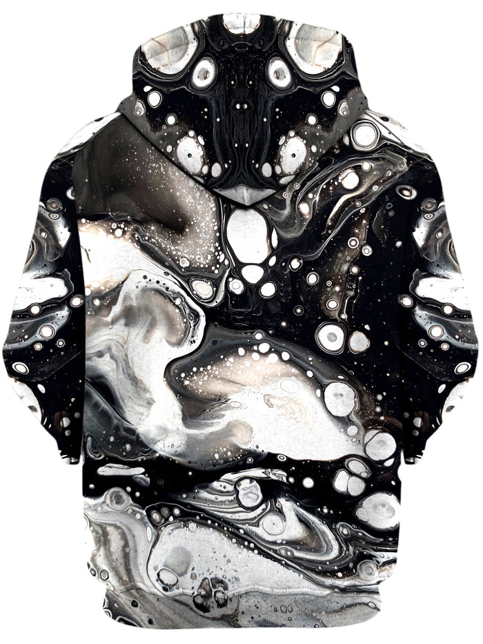 Monochrome Melt Unisex Zip-Up Hoodie BrizBazaar Epic Hoodie