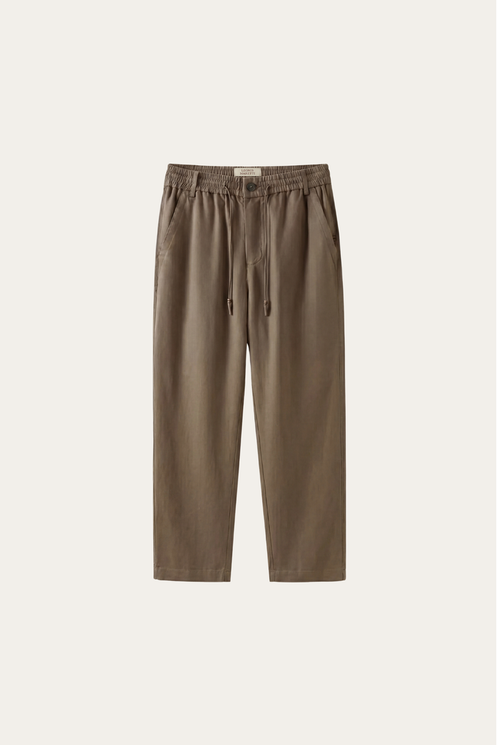 Monteria Stretch Linen Trouser Olive