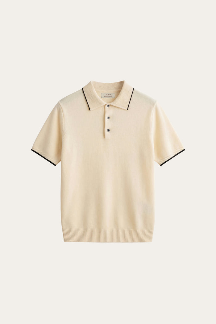Morino Merino Knit Polo Beige
