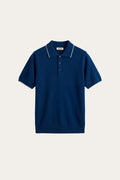 Morino Merino Knit Polo Dark Blue