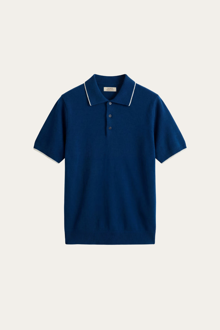 Morino Merino Knit Polo Dark Blue