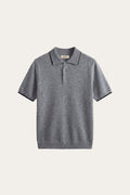 Morino Merino Knit Polo Grey