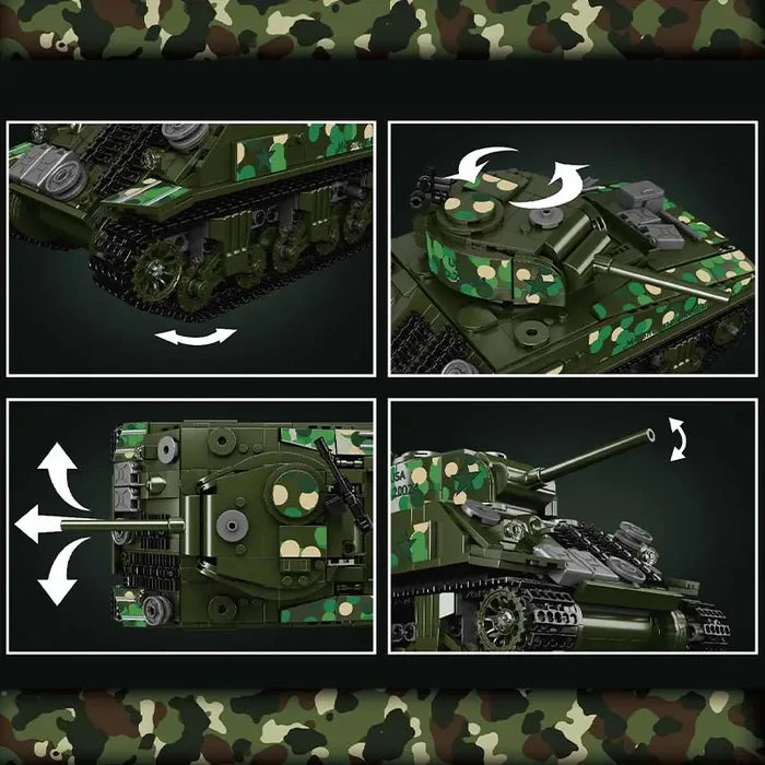 Mould King 20024 M4 Sherman Tank Brick