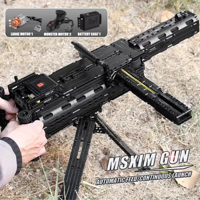 MouldKing 14009 Maxim Machine Gun Brick