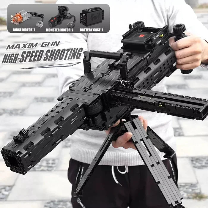 MouldKing 14009 Maxim Machine Gun Brick