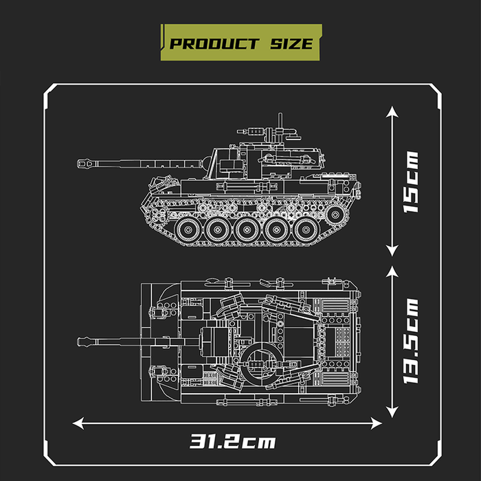 MouldKing 20032 M18 Hellcat Tank Destroyer Brick