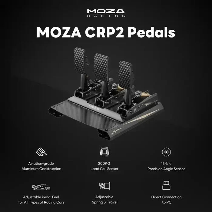 MOZA CRP2 Load Cell Pedals - Sim Race Webshop B.V.