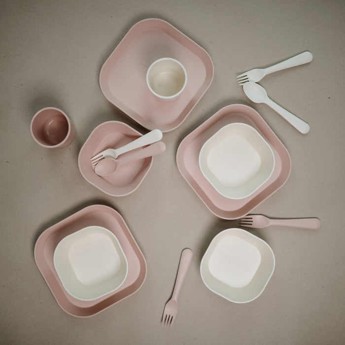 Mushie® Dinnerware Set 3-Piece Ivory – slika 6