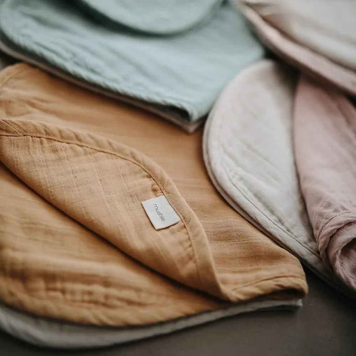 Mushie® Komplet 2 tetra pleničk Blush/Fog Mushie