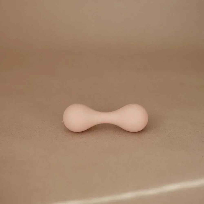 Mushie® Silikonska ropotuljica Blush Mushie