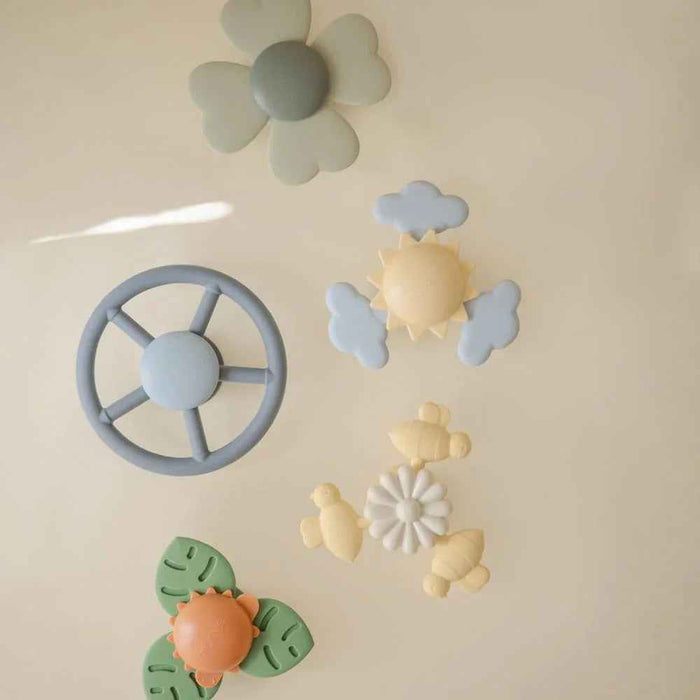 Mushie® Silikonska igrača Spinner Toy Sunshine Mushie
