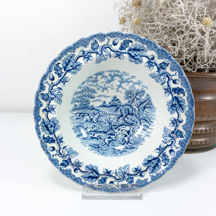 MYOTTS COUNTRY LIFE blue, Small Serving Bowl, Fine Staffordshire, 1940s to 1980s